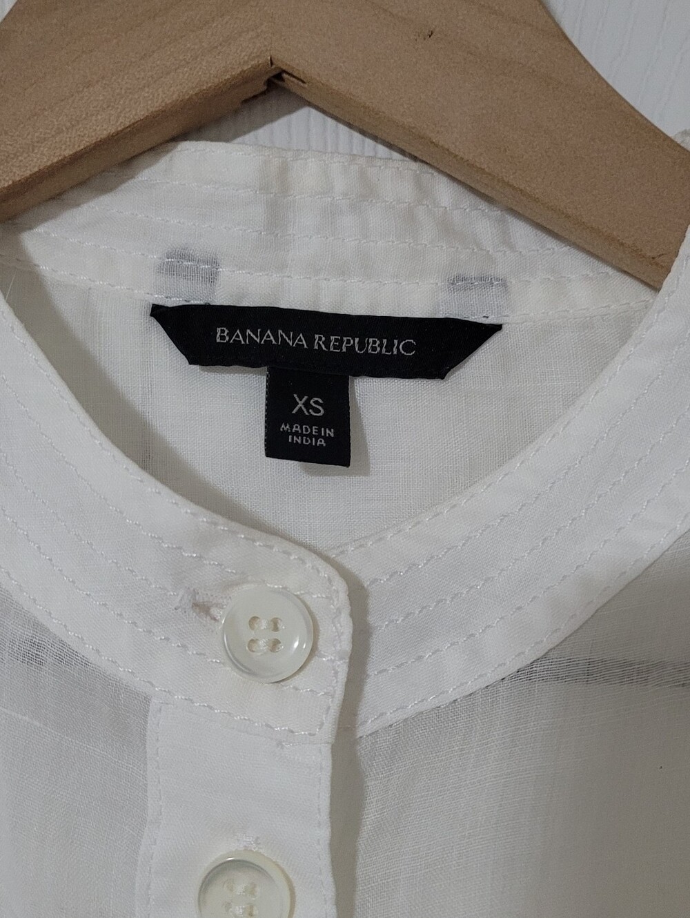 Banana Republic White Blouse Xs - Picture 2 of 3